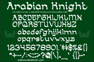 Arabian Knight: A Font for Digital Elegance