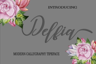 Delfia: A Modern Calligraphy Font for Elegance and Display
