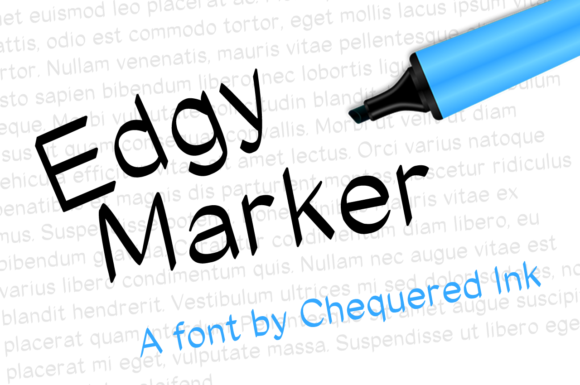 Edgy Marker: A Font for Bold Editorial Expression