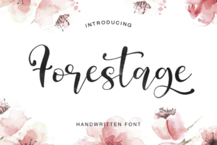 Forestage: A Script Font for Modern Web Design