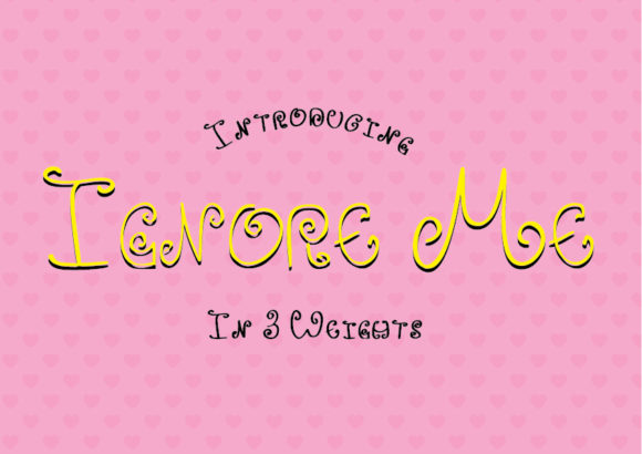 Ignore Me: A Script Font for Editorial Design