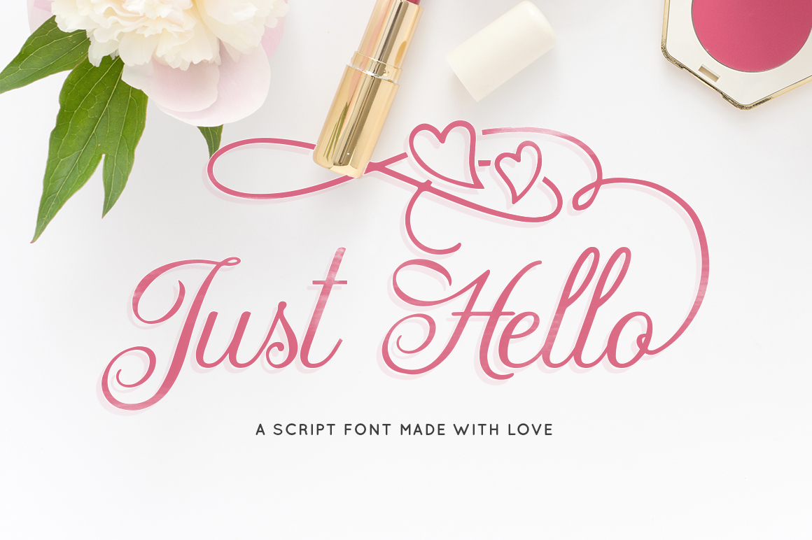 Just Hello: A Script Font for Editorial Elegance