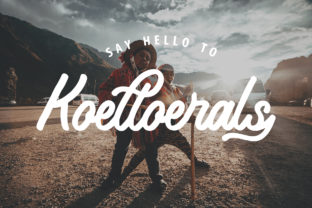 Koeltoerals Script Font for Creative Crafters